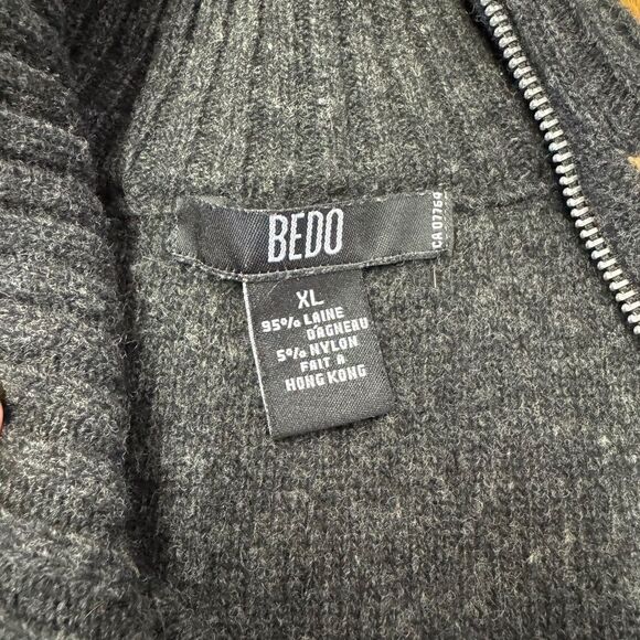 BEDO zipper mock turtle neck sweater - XL - Picture 4 of 6